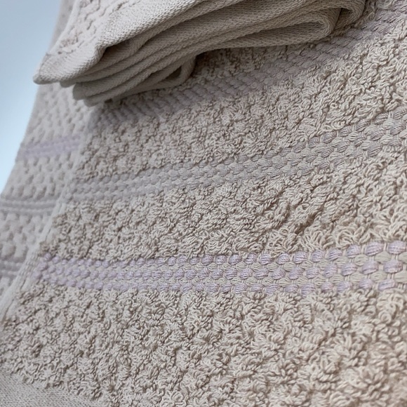 HomeSuite Collection 6 Piece 100% Egyptian Cotton Bath Towel Set Mushroom New - Picture 5 of 7